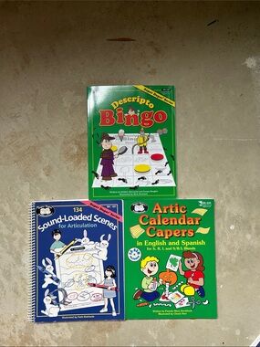 Preschool+ Articulation and Vocabulary workbooks speech therapy